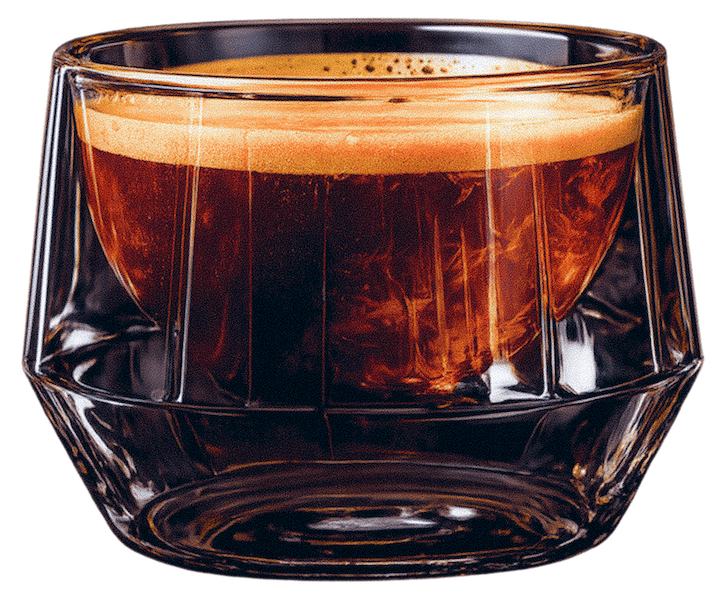 A glass of Heist coffee